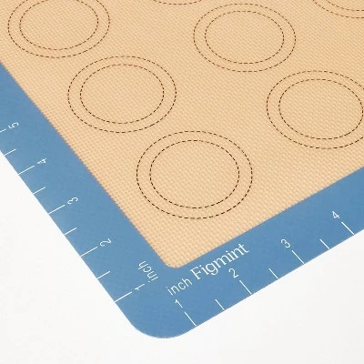 11.5"x16.5" Silicone Baking Mat with Macaroon Guides Blue - Figmint™ 4 11.5"x16.5" Silicone Baking Mat with Macaroon Guides Blue - Figmint™ - Image 2