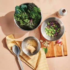 3pc (5qt, 3qt & 1.5qt) Stainless Steel Non-Slip Mixing Bowls (no lids) - Figmintâ„¢ Gray