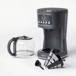 12 Cup Programmable Coffee Maker Gray - Figmint™