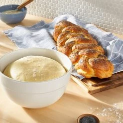 3qt Ceramic Earthenware Mixing Bowl Cream - Figmint™