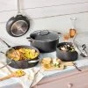 7pc Nonstick Hard Anodized Aluminum Cookware Set Dark Gray - Figmint™ -Figmint Online Store GUEST a4913273 4c53 4e87 86b7 c607a0aa4975