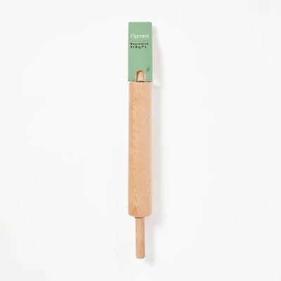 10" Wood Rolling Pin Light Brown - Figmint™ 5 10" Wood Rolling Pin Light Brown - Figmint™ - Image 3