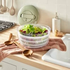 2pk Wood Salad Serving Spoon Set Brown - Figmint™