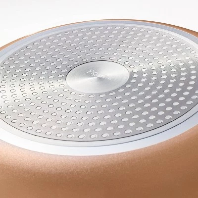 7pc Nonstick Ceramic Coated Aluminum Cookware Set - Figmint™ Terracotta Orange 6 7pc Nonstick Ceramic Coated Aluminum Cookware Set - Figmint™ Terracotta Orange - Image 5