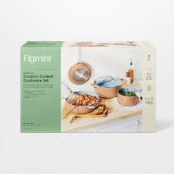 7pc Nonstick Ceramic Coated Aluminum Cookware Set - Figmint™ Terracotta Orange 18 7pc Nonstick Ceramic Coated Aluminum Cookware Set - Figmint™ Terracotta Orange -Figmint Online Store GUEST cb7299bb 2bfd 493a ac3b c868d226efc0